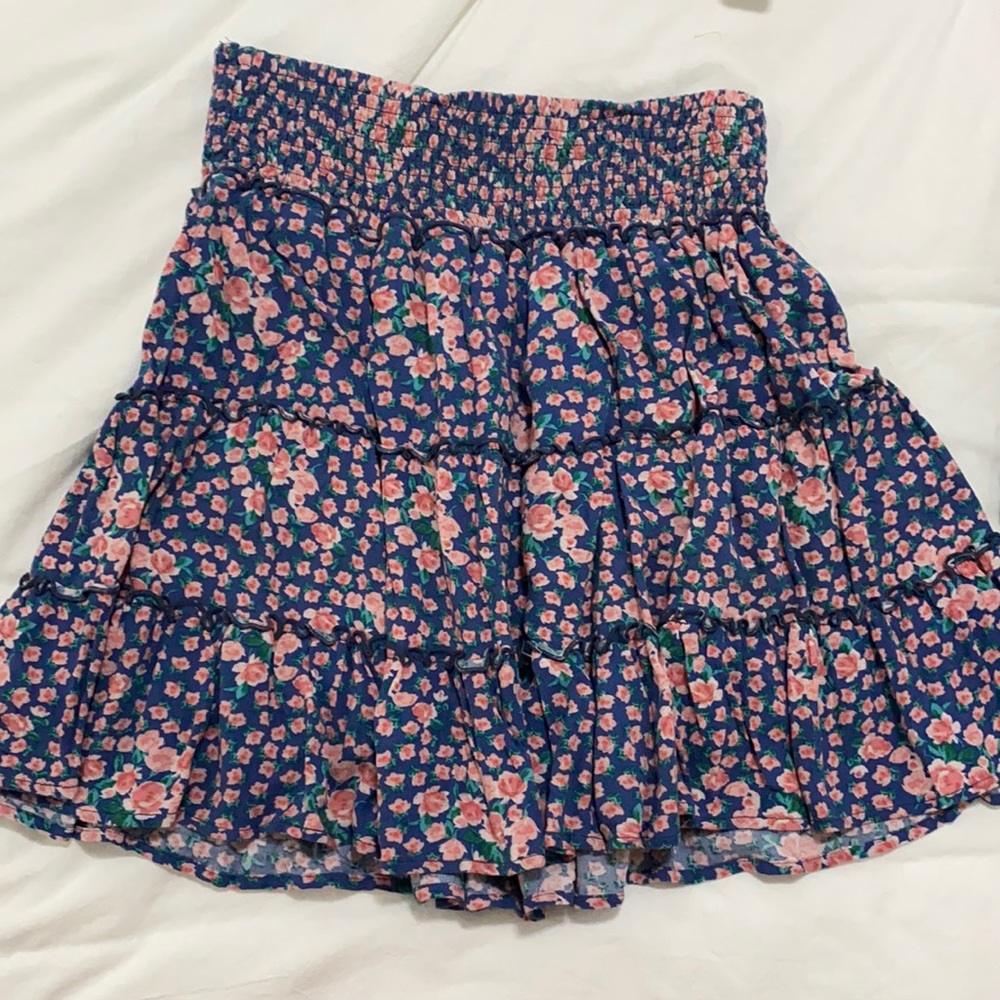 Aerie Pink Floral Skirt